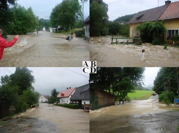 Fotografie: Zatopené Kněžice (zdroj: město Jablonné v Podještědí) 